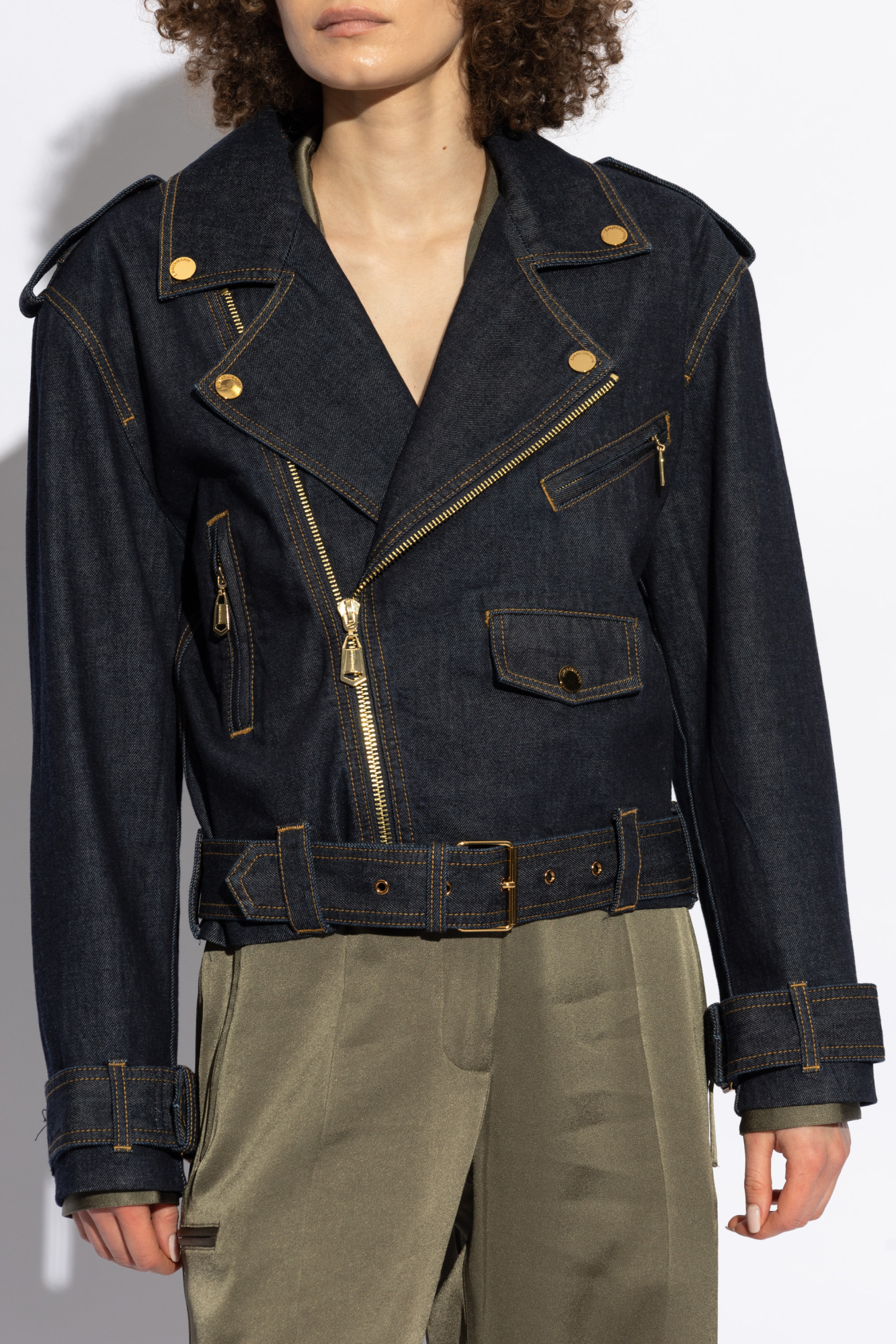 【NOICE】 W RAW DENIM HALF JACKET / 追跡付 WASHED DENIM TYPE-2 JACKET